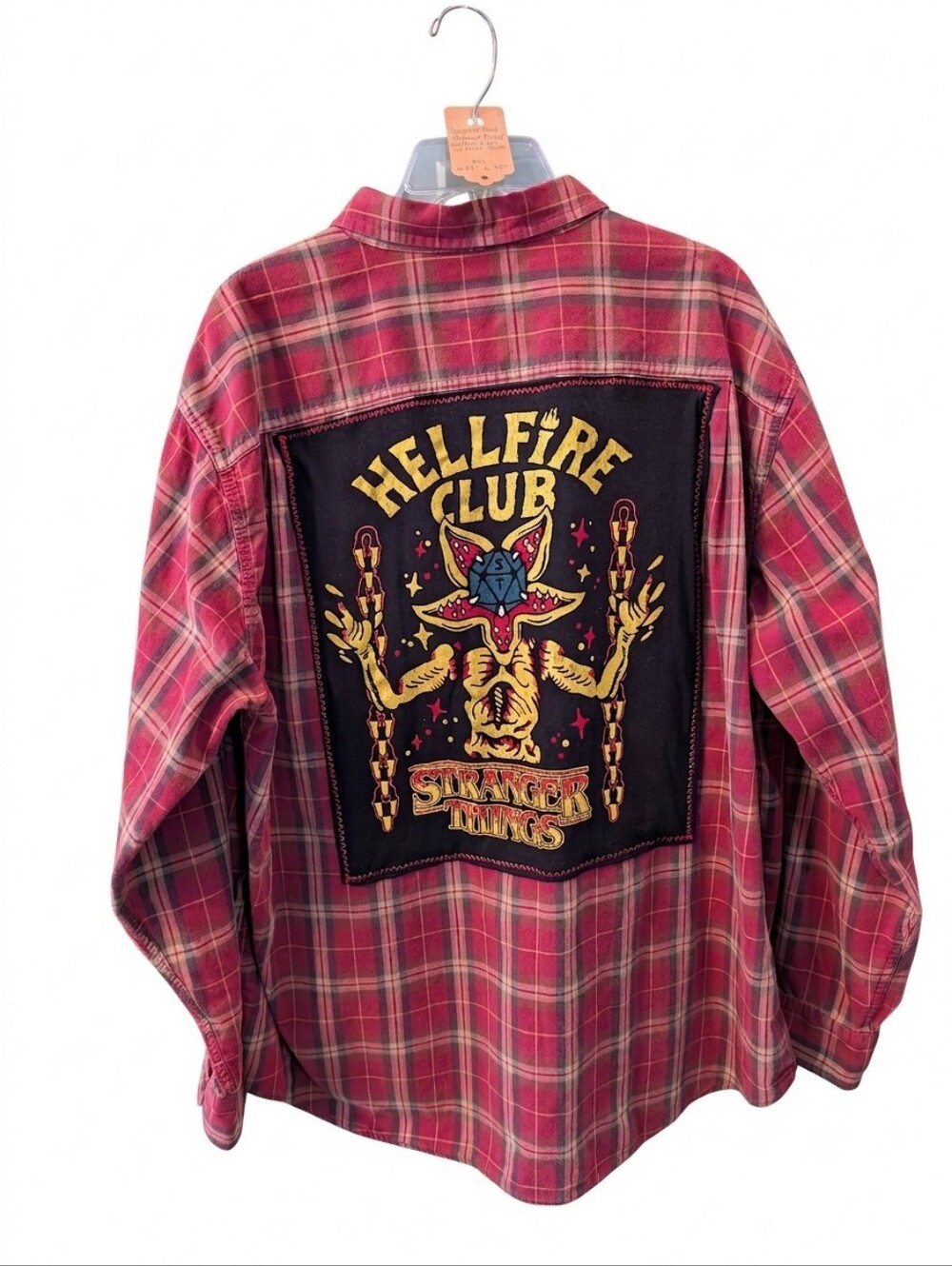 Stranger Things Hellfire Club Upcycled One of a Kind Shirt